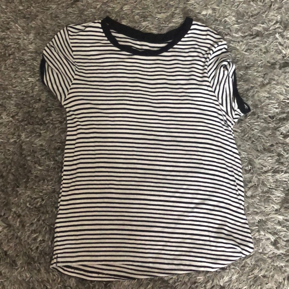 Black and White Striped Shirt
